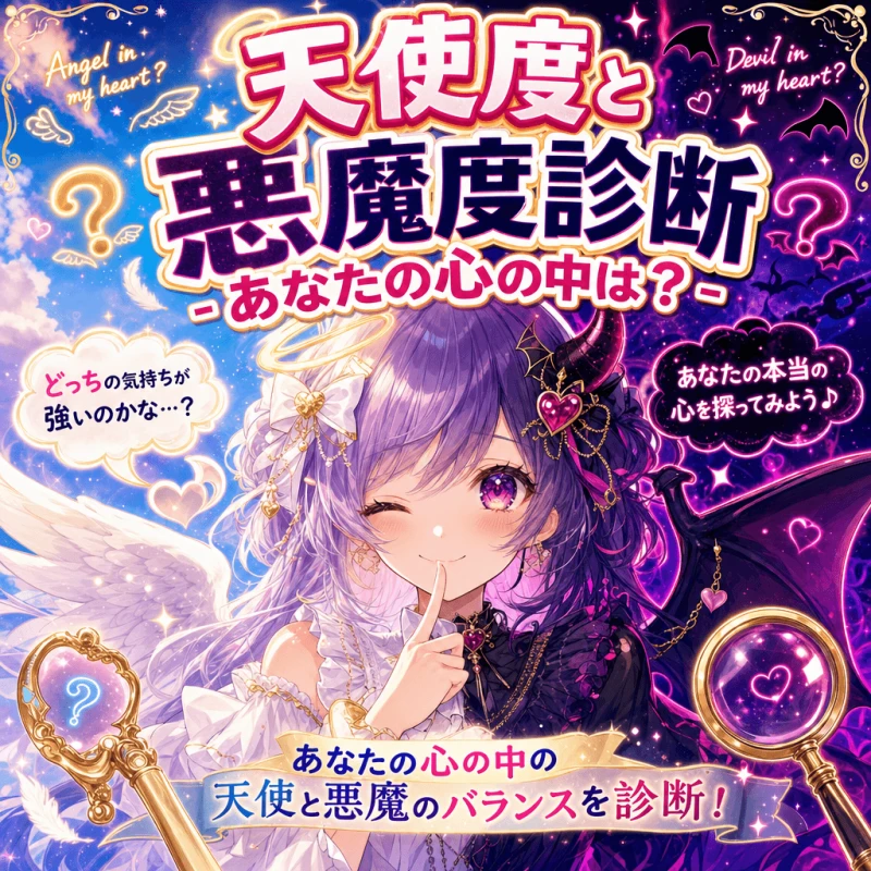 天使度と悪魔度診断 - あなたの心の中は？
