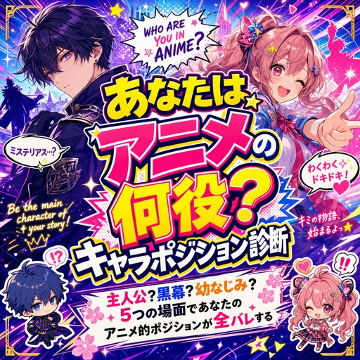 あなたはアニメの何役？キャラポジション診断