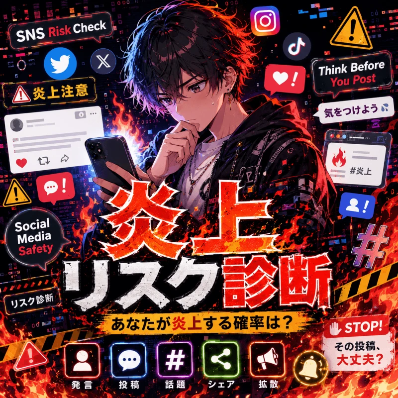 炎上リスク診断 - あなたが炎上する確率は？