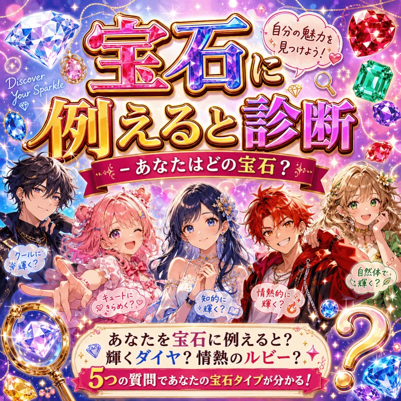 宝石に例えると診断 - あなたはどの宝石？