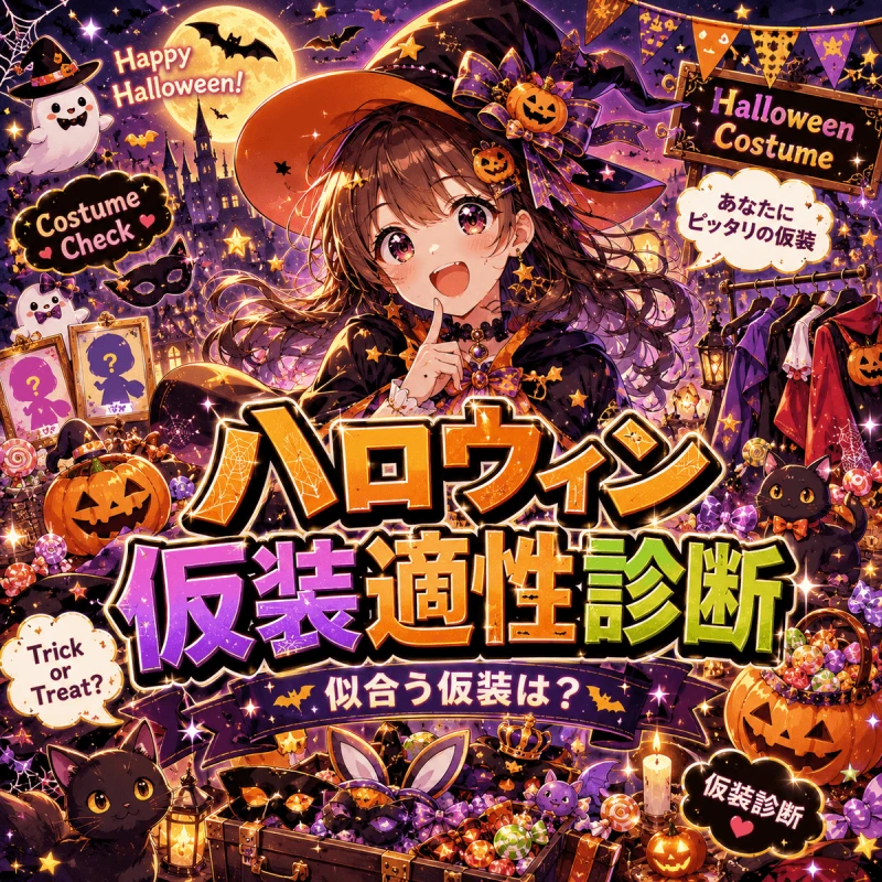 ハロウィン仮装適性診断 - 似合う仮装は？