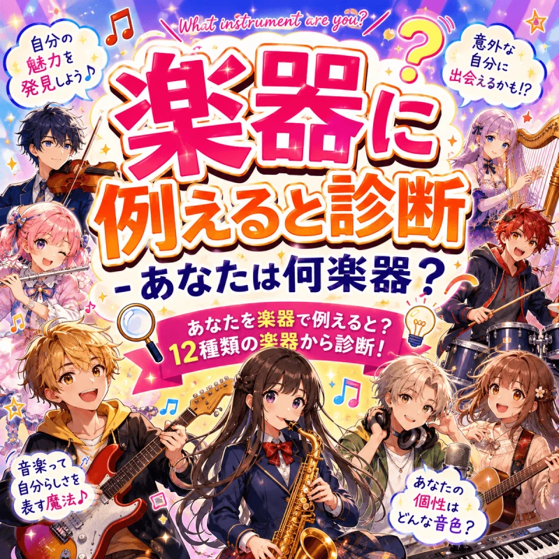 楽器に例えると診断 - あなたは何楽器？