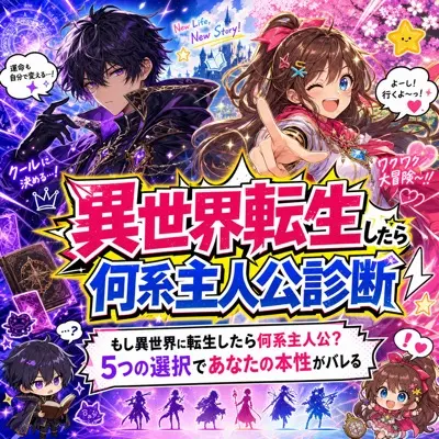 異世界転生したら何系主人公診断