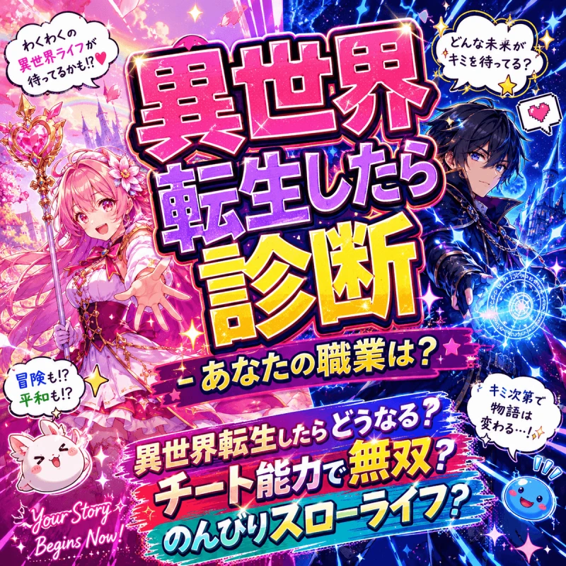 異世界転生したら診断 - あなたの職業は？