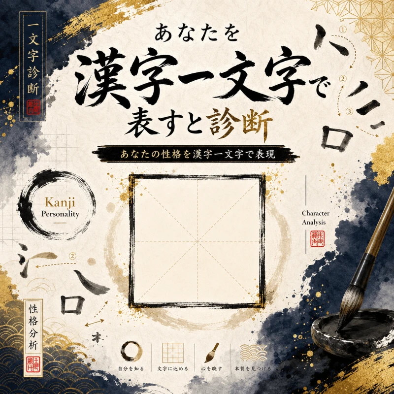 あなたを漢字一文字で表すと診断