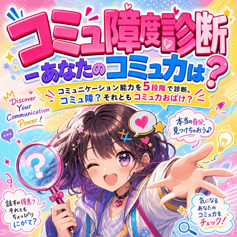 コミュ障度診断 - あなたのコミュ力は？
