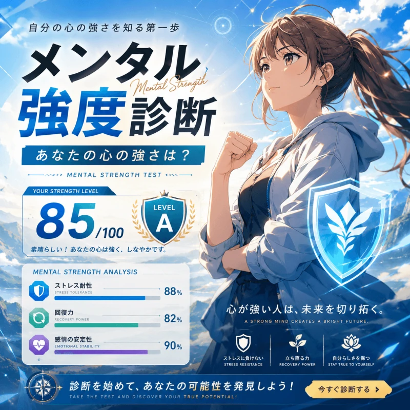メンタル強度診断 - あなたの心の強さは？