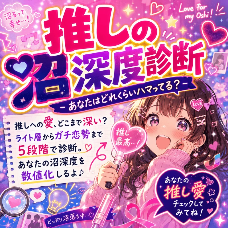 推しの沼深度診断 - あなたはどれくらいハマってる？