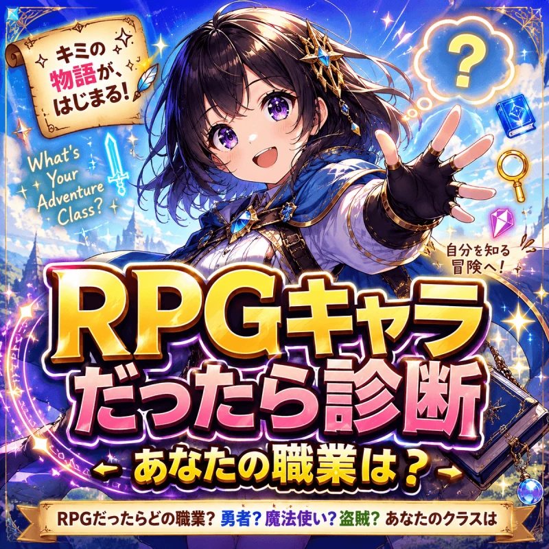 RPGキャラだったら診断 - あなたの職業は？