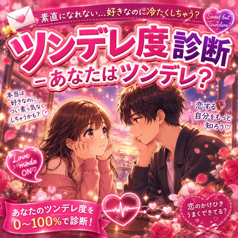 ツンデレ度診断 - あなたはツンデレ？