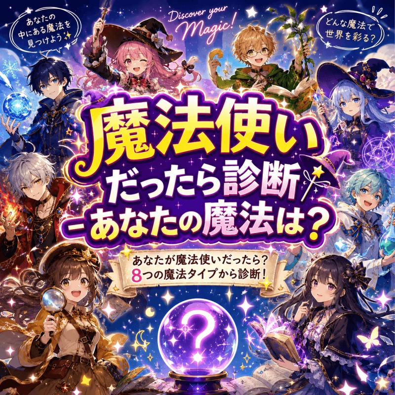 魔法使いだったら診断 - あなたの魔法は？