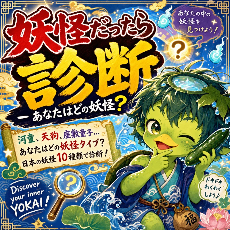 妖怪だったら診断 - あなたはどの妖怪？